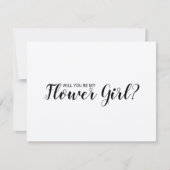 Wil Jij Mijn Bloemenmeisje Zijn? Krachtpapier Met  Kaart (Voorkant)
