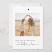 Wil jij mijn co-matron of Honor-fotokaart zijn? Kaart (Voorkant)