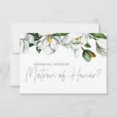 Wil jij mijn matron of Honor zijn White Magnolia? (Voorkant)