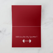 Wil jij mijn Spotter Love Kaart zijn? (Binnen)