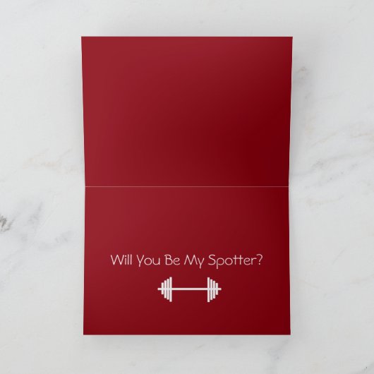 Wil jij mijn Spotter Love Kaart zijn? (Binnen)