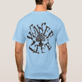 Wil Life Blue Mannen Cyclone Stropdas-Dye T-Shirt (Achterkant)