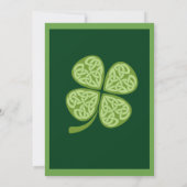 Wil Lucky krijgen - St. Patrick's Day Party Kaart (Achterkant)