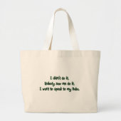 Wil met Baba spreken Grote Tote Bag (Voorkant)