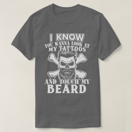 Wil mijn baard 1 aanraken t-shirt (Design voorkant)