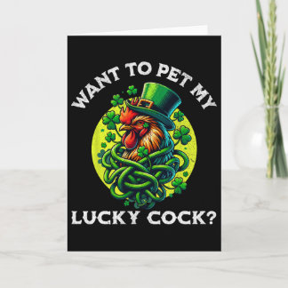 Wil Mijn Geluksdier Aaien Leuke Grappige St. Patri Kaart