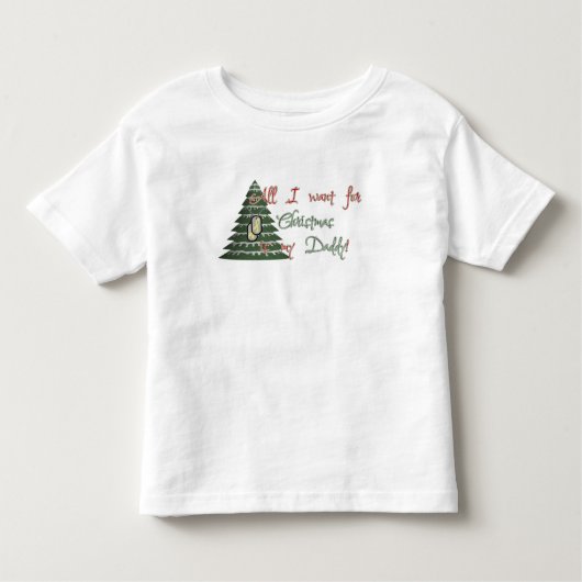 Wil mijn papa voor Kerstmis Kinder Shirts (Voorkant)