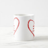 Wil mijn Valentijn zijn, afgedrukt in een hart Koffiemok (Center)