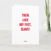 WIL MIJN VALENTIJN ZIJN? FEESTDAGEN KAART (Achterkant)