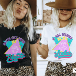 Wil Mijn Vriend Zijn Funny Retro 90s Bachelorette T-shirt