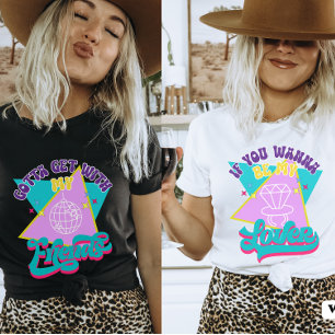 Wil Mijn Vriend Zijn Grappige Retro 90s Bacheloret T-shirt