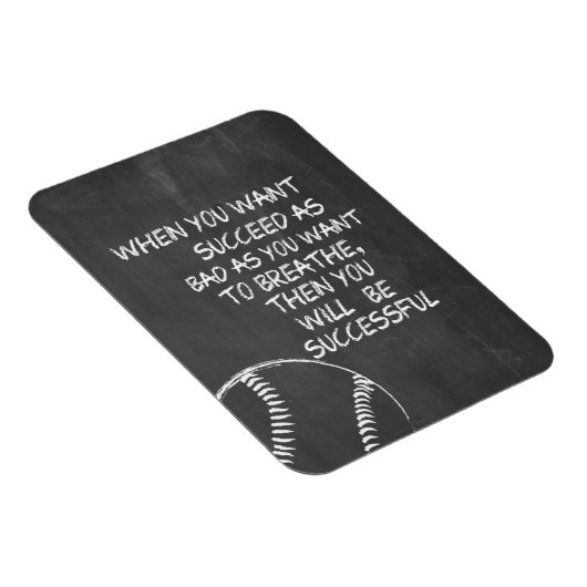 Wil Motivatie met Baseball slagen Magneet (Rechterzijde)