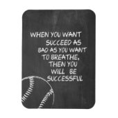 Wil Motivatie met Baseball slagen Magneet (Verticaal)