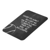 Wil Motivatie met Baseball slagen Magneet (Linkerzijde)