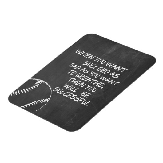 Wil Motivatie met Baseball slagen Magneet (Linkerzijde)