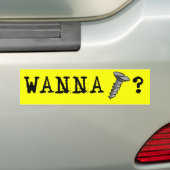 WIL NAaien -.png Bumpersticker (Op auto)