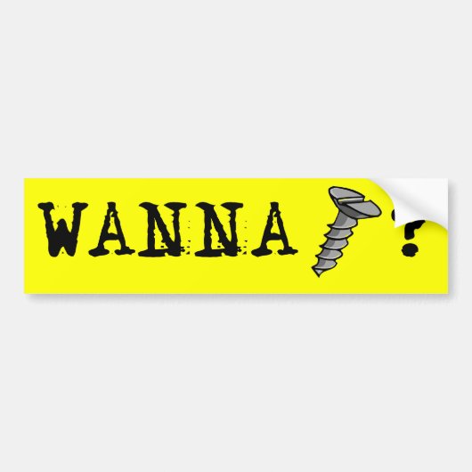 WIL NAaien -.png Bumpersticker (Voorkant)