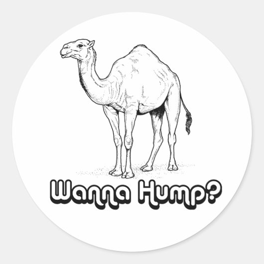 Wil Neuken Ronde Sticker (Voorkant)