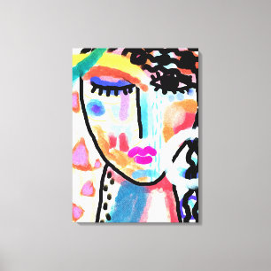Wil niet Abstracte Verrekte Druk van het Canvas sp Afdruk