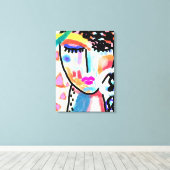 Wil niet Abstracte Verrekte Druk van het Canvas sp Afdruk (Insitu (Houten vloer))