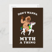 Wil niet dat Myth iets Briefkaart (Voorkant / Achterkant)
