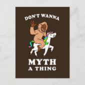 Wil niet dat Myth iets Briefkaart (Voorkant)