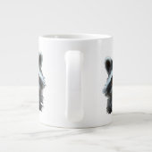 Wil niet werken Raccoon Animal Grote Koffiekop (Achterkant)