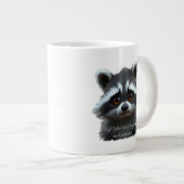 Wil niet werken Raccoon Animal Grote Koffiekop (Voorkant rechts)