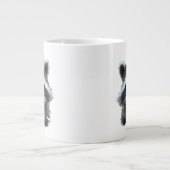 Wil niet werken Raccoon Animal Grote Koffiekop (Voorkant)