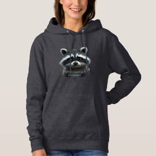 Wil niet werken Raccoon Animal Hoodie