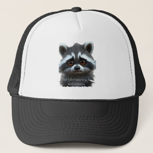 Wil niet werken Raccoon Animal Trucker Pet (Voorkant)