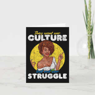 Wil onze cultuur niet onze strijd zwarte geschiede kaart