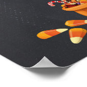 Wil OoO Snoep? Spooky Halloween Scene Poster (Hoek)