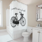 "Wil op mijn fiets rijden" Motivatie prijsopgave Douchegordijn (In situ)