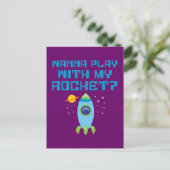 Wil spelen met mijn Rocket Briefkaart (Staand voorkant)
