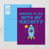Wil spelen met mijn Rocket Briefkaart (Voorkant / Achterkant)
