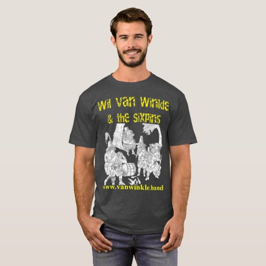 Wil Van Winkle en de Sixpins Hudson's Crew T-shirt (Voorkant volledig)