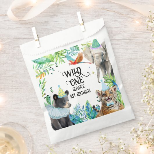 Wil Verjaardag Safari Dieren Bedankzakje (Geknipt)