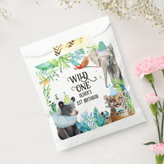 Wil Verjaardag Safari Dieren Bedankzakje (Gezegeld)