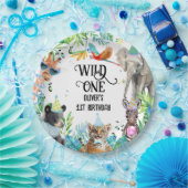 Wil Verjaardag Safari Dieren Papieren Bordje (Feest)