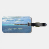 Wil wereldhavens zien kruipen gepersonaliseerd bagagelabel (Achterkant horizontaal)