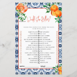 Wil ze liever? Spritz Vrijgezellenfeest spel