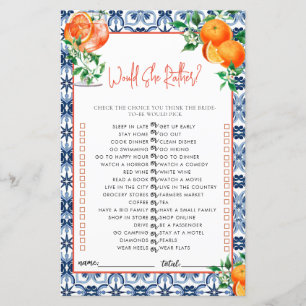 Wil ze liever? Spritz Vrijgezellenfeest spel