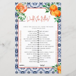 Wil ze liever? Spritz Vrijgezellenfeest spel