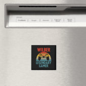 Wilber Cadeau Naam Gepersonaliseerd Grappig Gamen Magneet (Insitu (Vaatwasser))