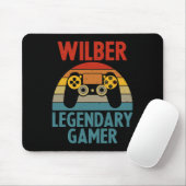 Wilber Cadeau Naam Gepersonaliseerd Grappig Gamen  Muismat (Met muis)