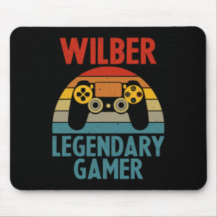 Wilber Cadeau Naam Gepersonaliseerd Grappig Gamen Muismat