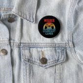 Wilber Geschenk Naam Persoonlijk Grappig Gamen Gee Ronde Button 5,7 Cm (In situ)