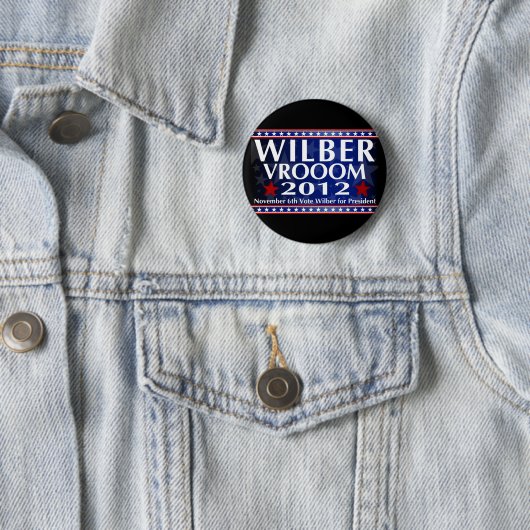 Wilber voor President Button (In situ)