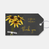 Wilbloembruiloft Rudbeckia Black Eyed Susan Cadeaulabel (Voorkant (Horizontaal))